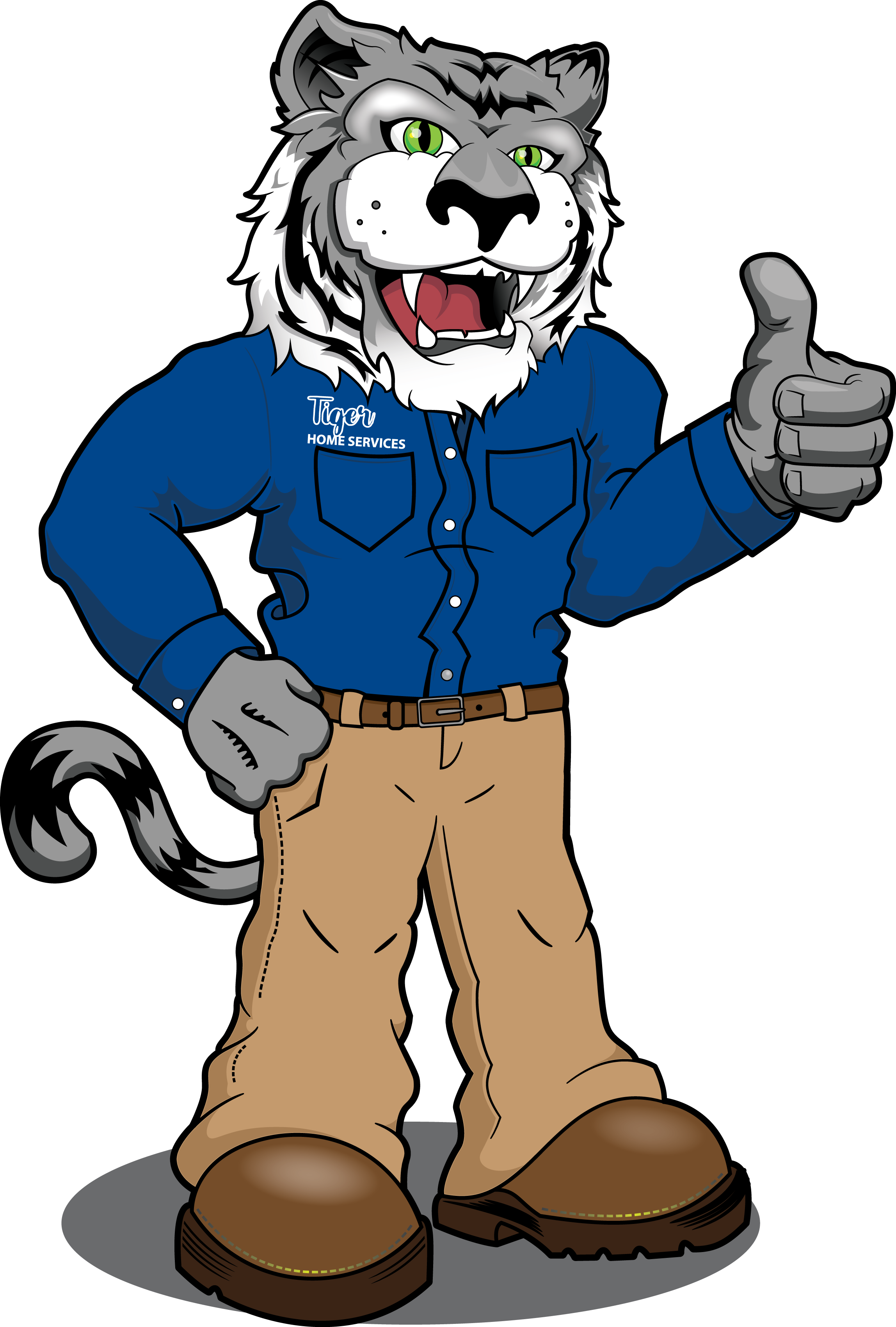 HomeServiceNetworkMascotBlue